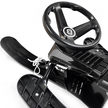 Rogutės su vairu "Hamax Sno Blade", 125 cm (juodos)