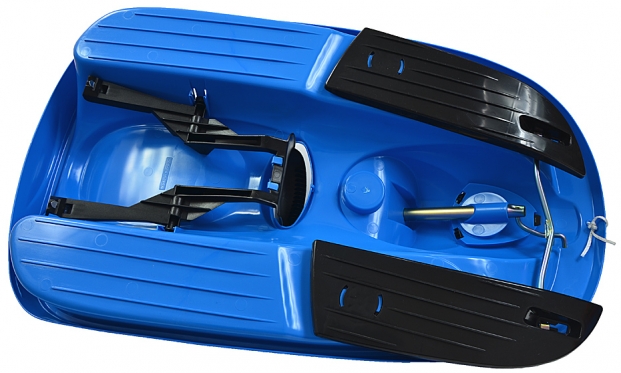 Rogutės su vairu "Hamax Sno Formel", 95 cm (mėlynos)