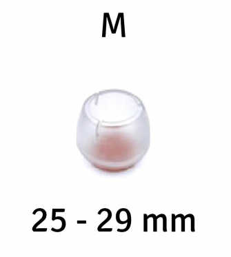 Užmaunamos kojelės baldams, 16 vnt (25 - 29 mm)