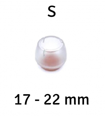 Užmaunamos kojelės baldams, 16 vnt (17 - 22 mm)