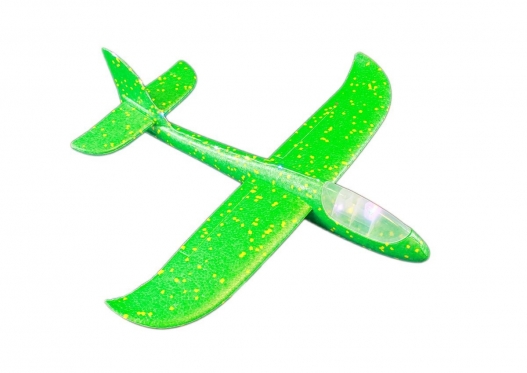 Putplasčio lėktuvas su LED, 47 x 49 cm