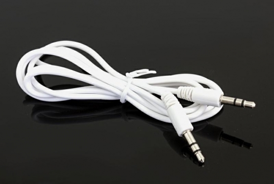 3,5 mm garso laidas, 1,2 m (baltas)