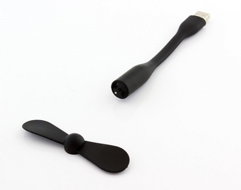 USB ventiliatorius, 14,5 x 15 x 8,9 cm (juodas)