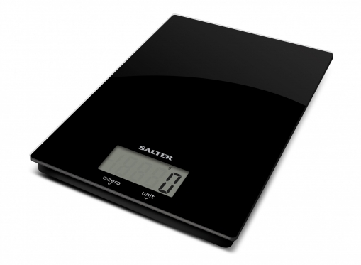 Virtuvės svarstyklės Salter 1170 BKDR Ultra Slim Glass Digital - Black