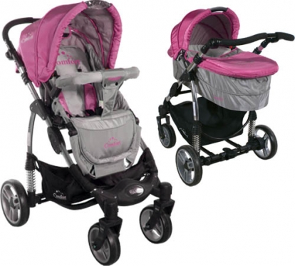 Vaikiškas vežimėlis ARTI Comfort B503 2in1 Pink-Gray