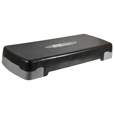 Aerobikos pakyla "EB Fit", 68 x 28 x 10/15 cm (juoda, pilka)