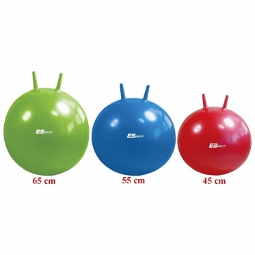 Šokinėjimo kamuolys su auselėmis "EB Fit", Ø 45 cm (raudonas)