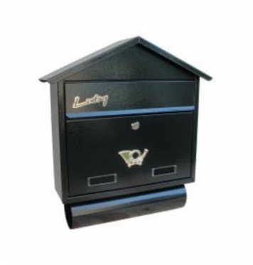 Pašto dėžutė "SD3T C4", 48 x 43 x 12 cm (juoda)