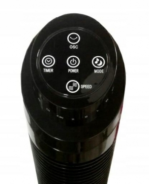 Ventiliatorius su nuotolinio valdymo pulteliu "Volteno", 45 W (juodas)