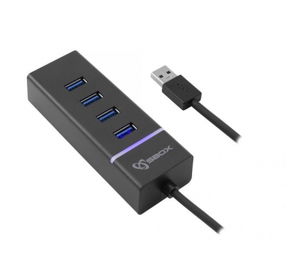 USB šakotuvas Sbox 4 Port HUB H-304