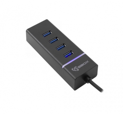 USB šakotuvas Sbox 4 Port HUB H-304