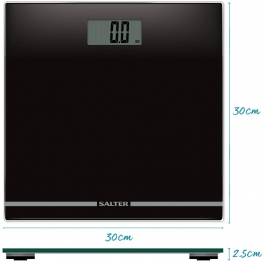 Svarstyklės Salter 9205 BK3R Large Display Glass Elec Black