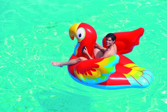 Pripučiamas čiužinys Bestway 41127 Parrot Ride On Fashion 203x132cm
