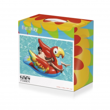 Pripučiamas čiužinys Bestway 41127 Parrot Ride On Fashion 203x132cm