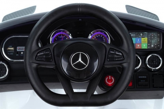 Elektrinis vaikiškas automobilis "Mercedes AMG GT" (baltas)