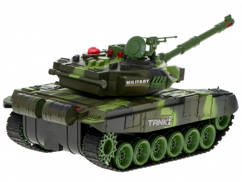 Nuotolinio valdymo karinis tankas, 43 x 17 x 16 cm (žalias, juodas)
