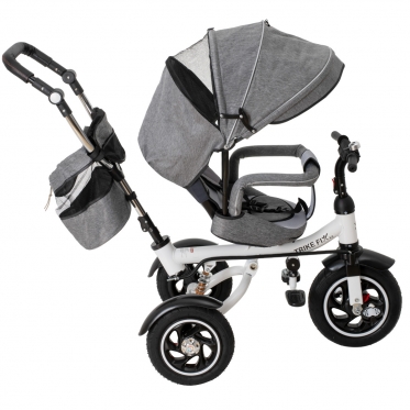 Daugiafunkcinis vežimėlis - triratukas "Trike Fix V3" (pilkas)