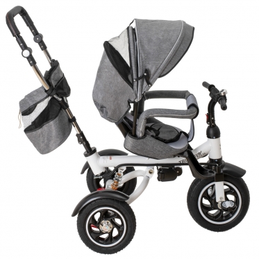 Daugiafunkcinis vežimėlis - triratukas "Trike Fix V3" (pilkas)