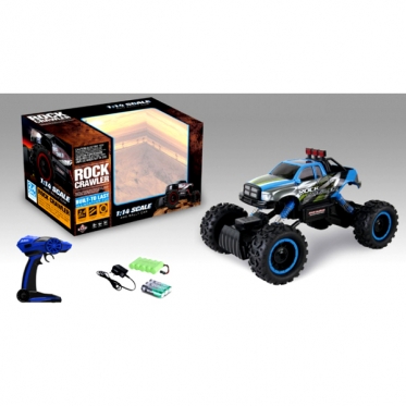 Nuotolinio valdymo bekelės mašinėlė "Rock Crawler HB Pickup", 33 x 22 x 18 cm (mėlyna)