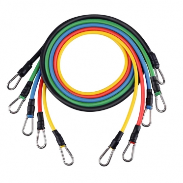 Penkių skirtingų tamprumų gumų rinkinys, 45,7 kg