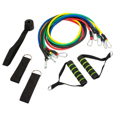 Penkių skirtingų tamprumų gumų rinkinys, 45,7 kg