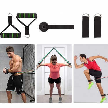 Penkių skirtingų tamprumų gumų rinkinys, 45,7 kg