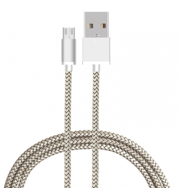 USB-C išmaniųjų įrenginių įkrovimo laidas, 1 m (sidabrinis)