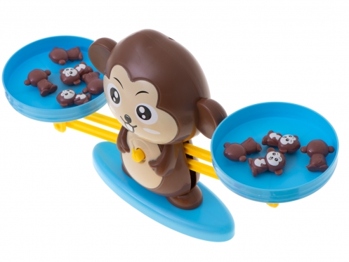 Edukacinis žaislas "Beždžionės svarstyklės", 84 dalių