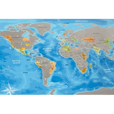 Plakatas Discovery Map World