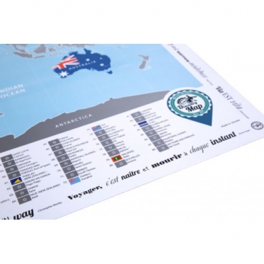 Plakatas Discovery Map Flags Edition