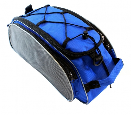 Dviračio bagažinės krepšys, 45 x 20 x 21 cm (mėlynas, juodas)