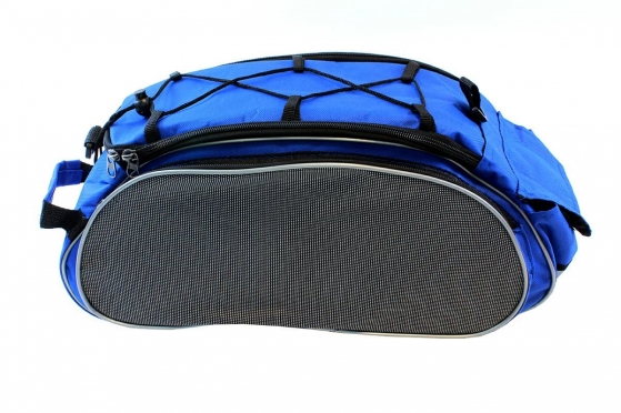 Dviračio bagažinės krepšys, 45 x 20 x 21 cm (mėlynas, juodas)