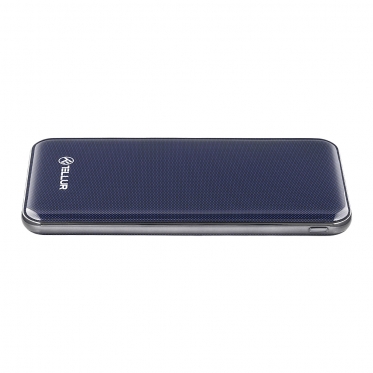 Išorinė baterija Tellur Slim, 10000mAh, USB + Type-C + MicroUSB, blue