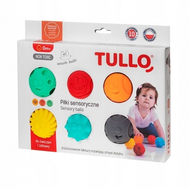 Jutiminių kamuoliukų rinkinys "Tullo", 6 vnt