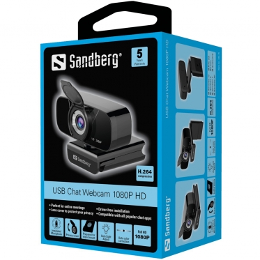 Vaizdo kamera Sandberg 134-15 USB Chat Webcam 1080P HD