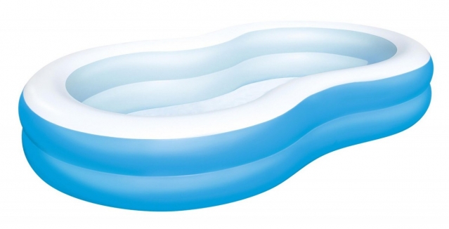 Pripučiamas baseinas "Bestway", 262 x 157 x 46 cm (baltas, mėlynas)