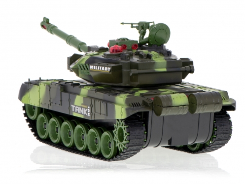 Nuotolinio valdymo karinis tankas, 34 x 11 x 12 cm (žalias, juodas)