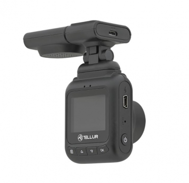 Vaizdo registratorius Tellur Dash Patrol DC2 FullHD 1080P, GPS black