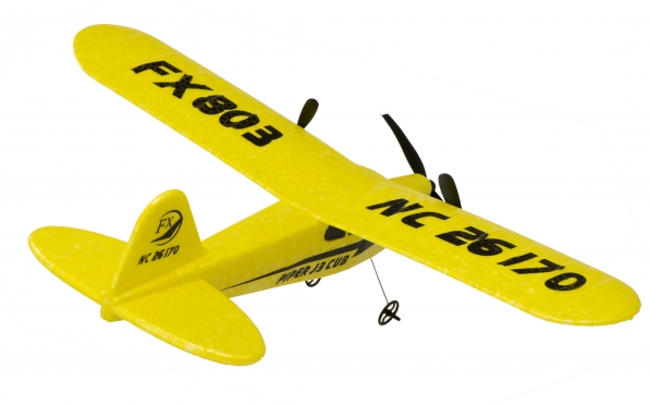 Nuotoliniu būdu valdomas lėktuvas "Piper J-3 Cub HL803", 150 mAh (geltonas)