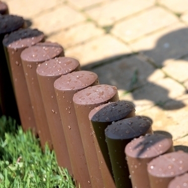 Dekoratyvinė tvorelė sodo apželdinimui "Palisade", 14,5 cm x 94 cm (pilka)