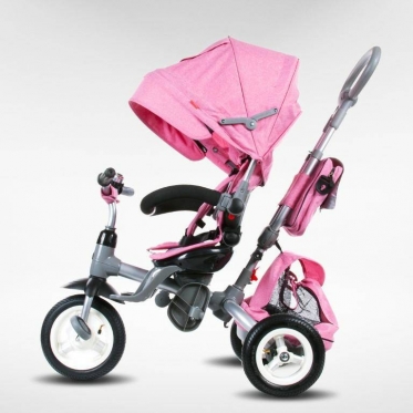 Daugiafunkcinis vežimėlis - triratukas "Sun Baby Little Tiger" (rožinis)