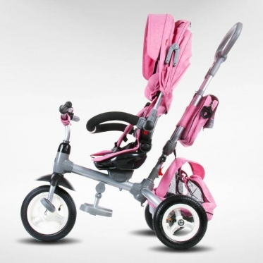 Daugiafunkcinis vežimėlis - triratukas "Sun Baby Little Tiger" (rožinis)