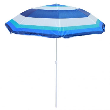 Paplūdimio skėtis, 170 x 180 cm (mėlynas, šviesiai mėlynas)
