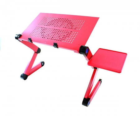 Nešiojamo kompiuterio aušinimo stovas, 42 x 26 x 45 cm (rožinis)