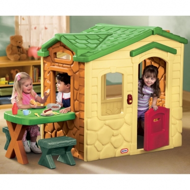 Žaidimų namelis su stalu ir 2 suoliukais "Little Tikes", 180 x 95 x 120 cm