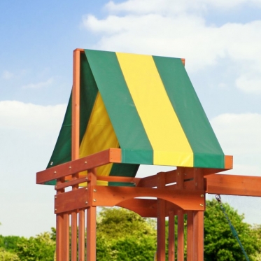Medinė žaidimų aikštelė su sūpynėmis ir čiuožykla "Step2 Sunnydale Backyard Discovery", 330 x 410 x 290 cm