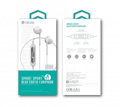 Ausinės Devia Smart series wireless dual V2 white