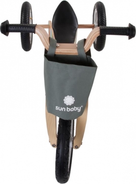 Medinis balansinis dviratukas - triratukas "Sun Baby Twist Classic", Ø 30 cm (rudas, juodas)