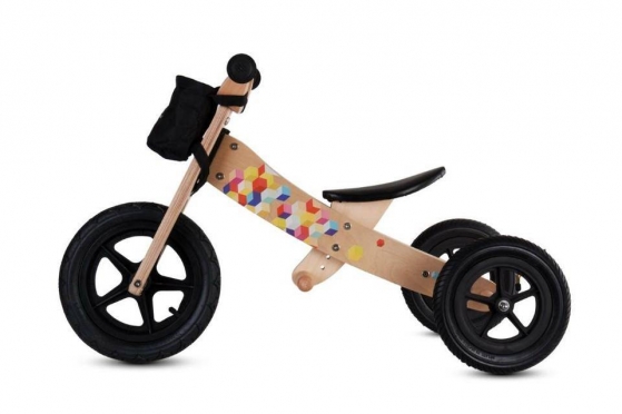 Medinis balansinis dviratukas - triratukas "Sun Baby Twist Classic", Ø 30 cm (rudas, juodas, raudonas, mėlynas, violetinis)