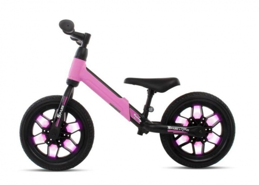 Balansinis dviratis "Spark QPlay", Ø 30 cm (rožinis)
